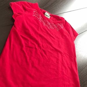 Girls red t-shirt